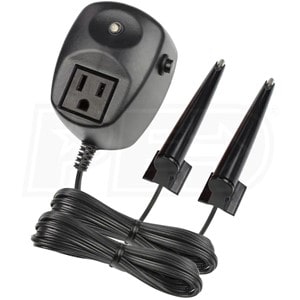 Pictured is the Hydrocheck HC7000v2 electonric switch and controller for utility  pump that acts as a switch and shuts off pump when water reaches bottom sensor and goes on when reaches top sensor. 